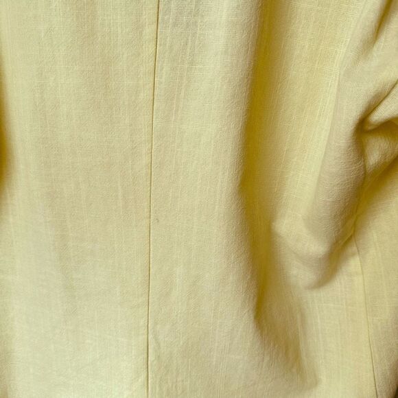 Storets Brianna Handkerchief Oversized Blazer Lemon Yellow Size Small Medium - Picture 5 of 5
